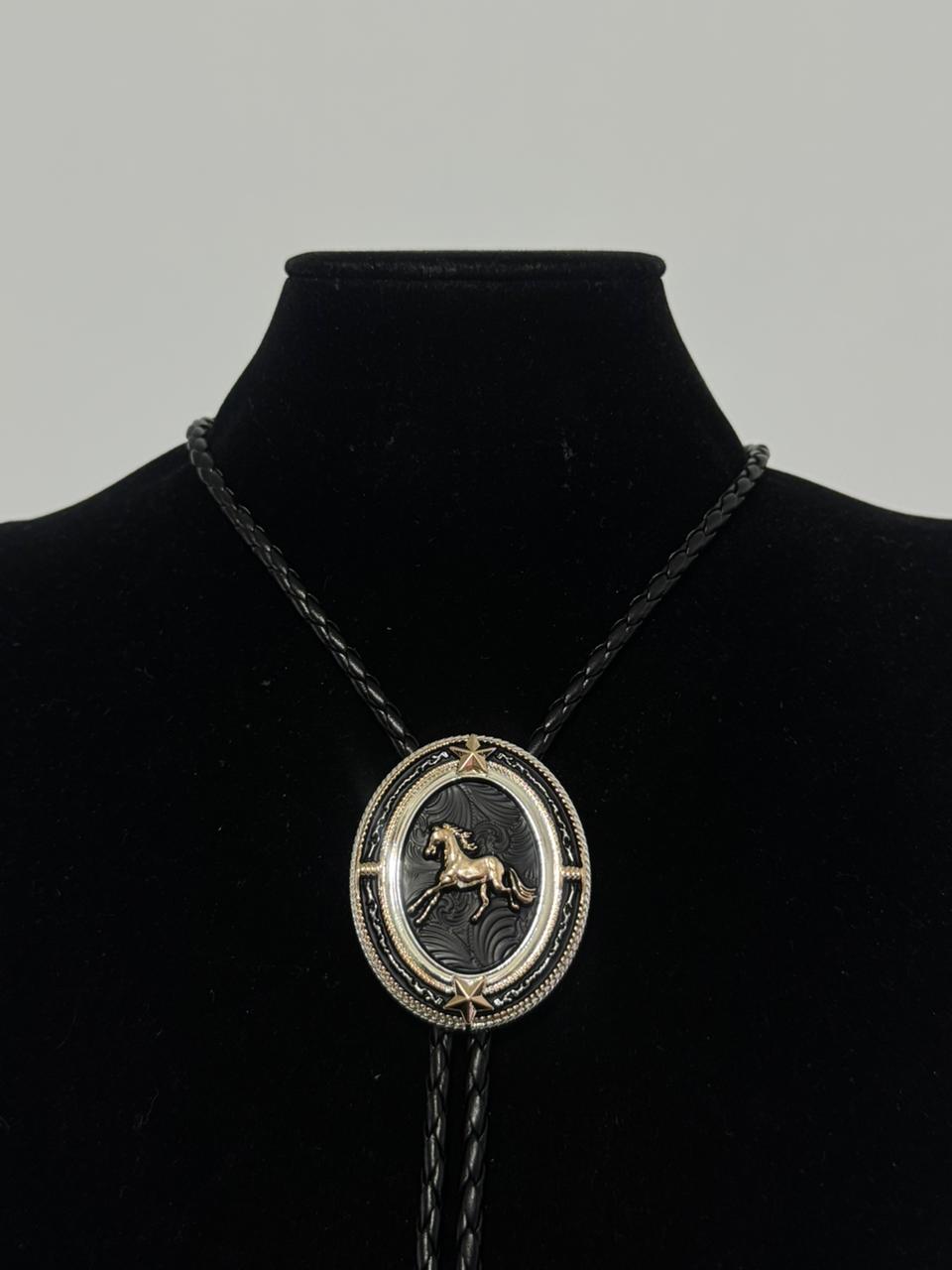 CORBATIN LUXURY NEGRO CABALLO GALOPE 21