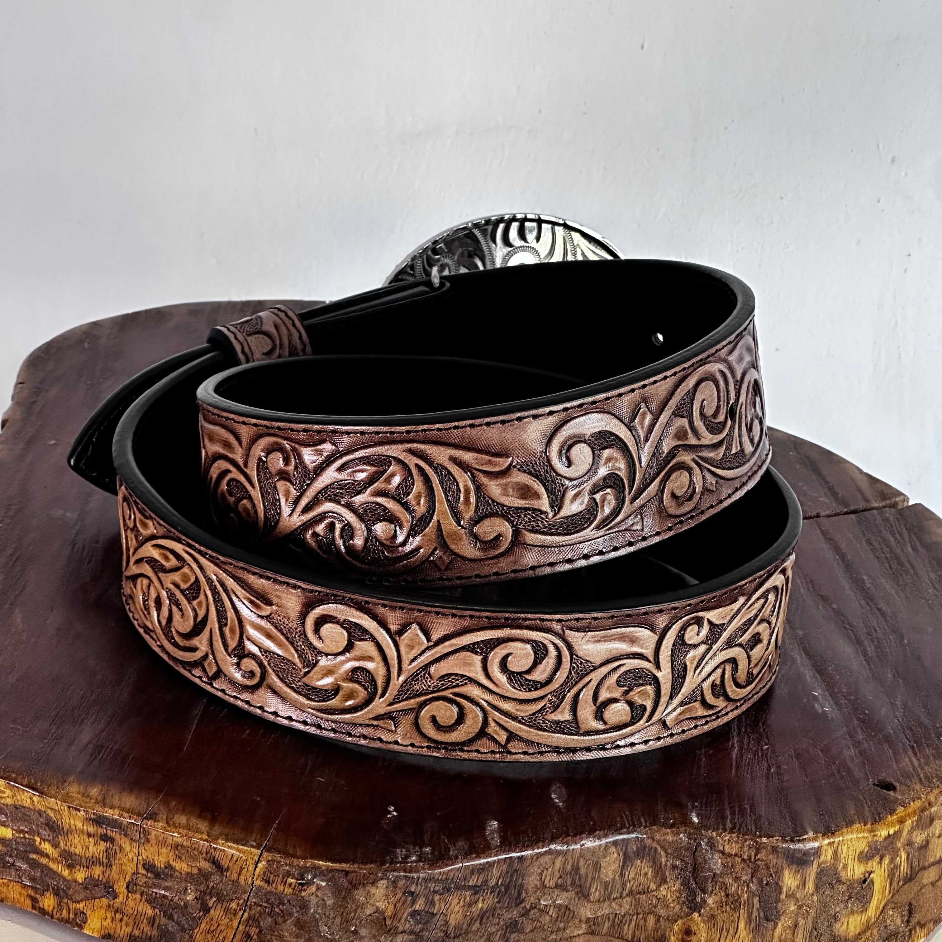 Cinturón Vaquero cincelado 8