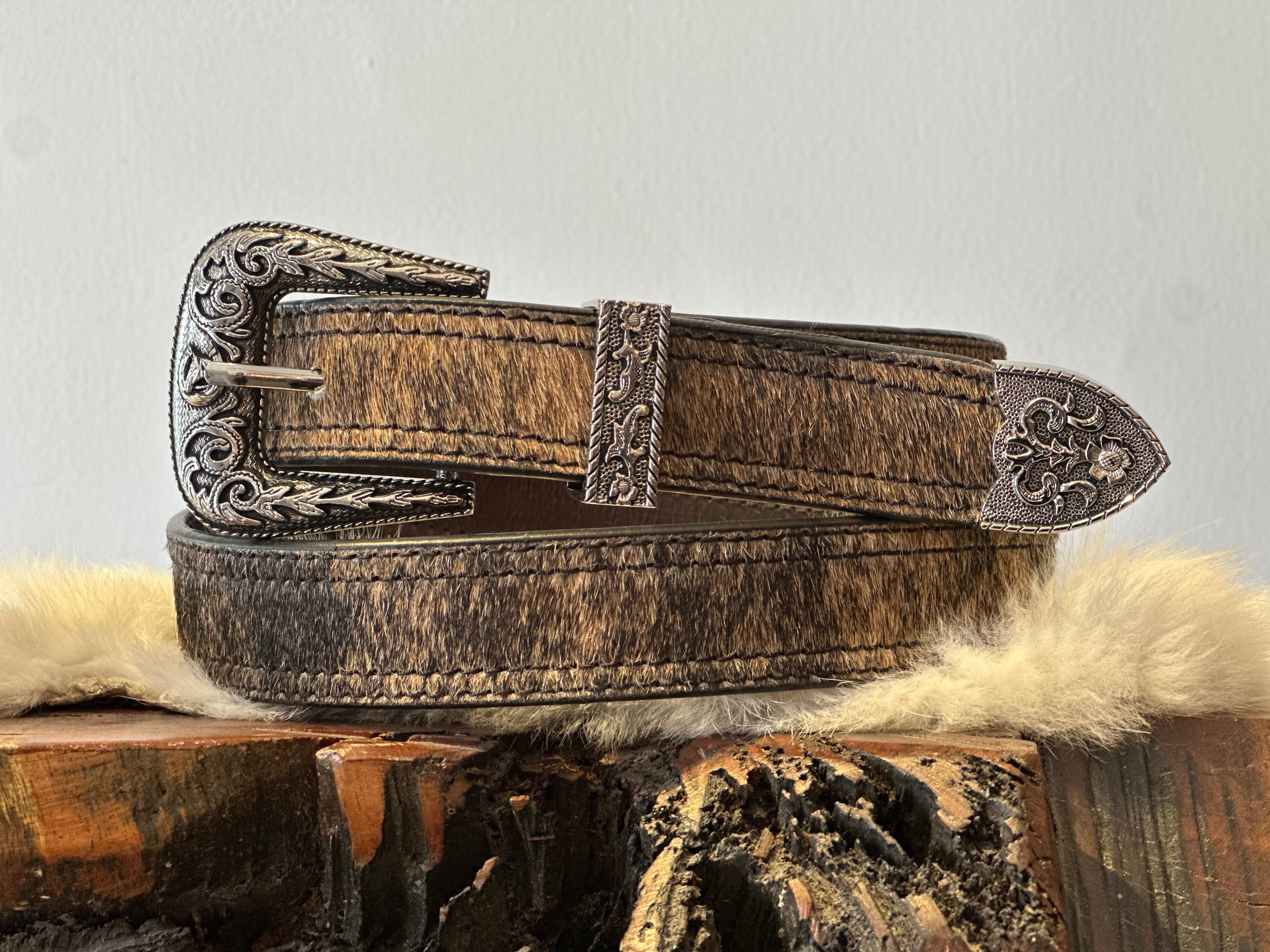 CINTURÓN BARCINO HEBILLA WESTERN 11/4”